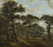 Jan van der Heyden Figures Resting and Promenading in an Oak Forest china oil painting artist